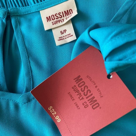 Mossimo dress‎ blue boho summer mini dress NWT size Small - Picture 7 of 9